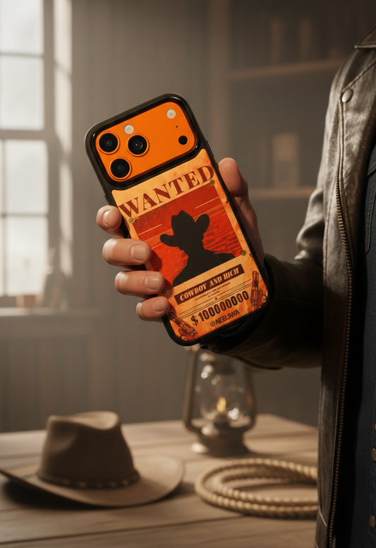 Wanted: Cowboy and Rich iPhone case